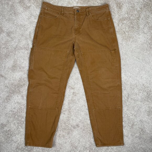 Rei Co-Op Pants Mens 38x30 (32x28) Brown Trailsmith Double Knee Hiking Outdoor - Picture 1 of 8